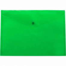 Папка-конверт на кнопке Buromax JOB А5, зелёная