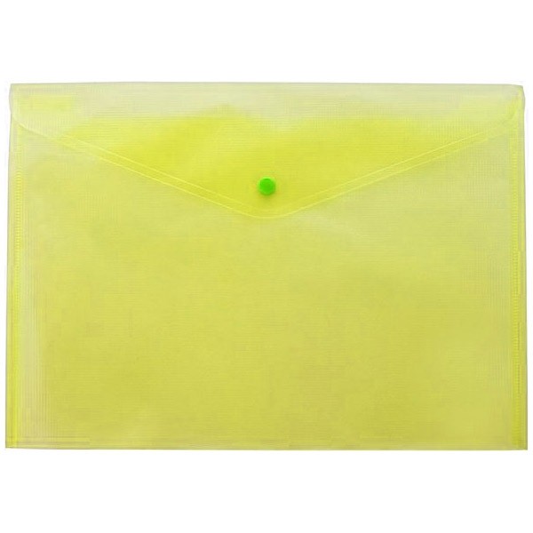 Папка-конверт на кнопке Buromax JOB А5, жёлтая