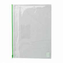 Папка-конверт на молнии Buromax JOB А4, зелёная