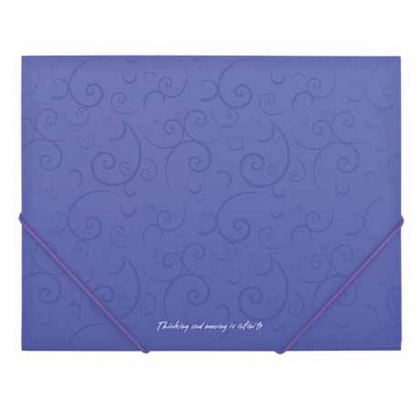 Папка на резинках Buromax Barocco А5, фиолетовая