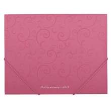 Папка на резинках Buromax Barocco А5, розовая