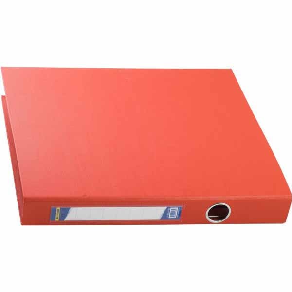 Регистратор Buromax А4 35 мм, кольцевой механизм, 4 кольца PVC, красный