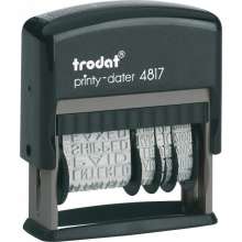 Датер Trodat с 12 бухгалтерскими терминами 3,8 мм пластиковый. Язык терминов соотвествует языку даты.