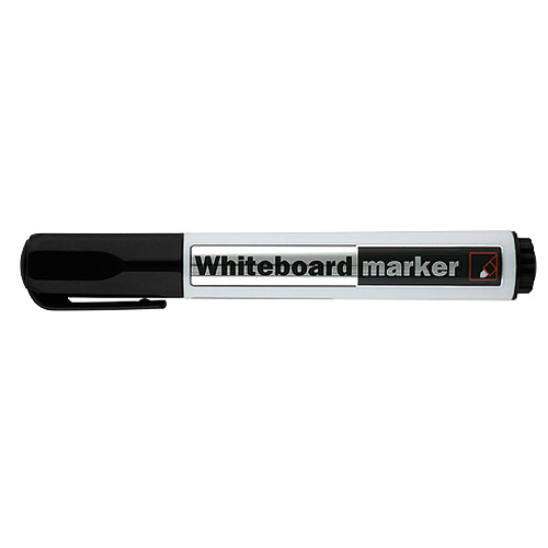Маркер для сухостираемых досок 2мм круглый Whiteboard Delta, чёрный