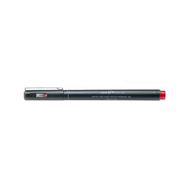 Лайнер Uni Pin 0.1 мм fine line, красный