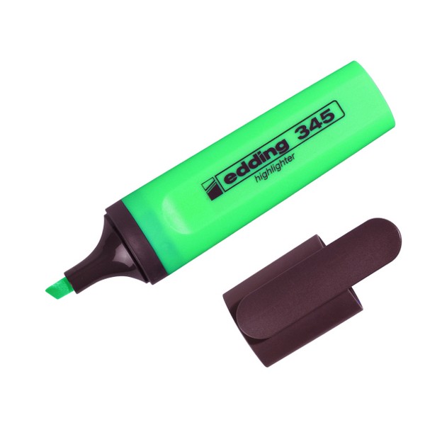 Маркер текстовый Highlighter e-345 2-5 мм клиноподобный Edding | зелёный