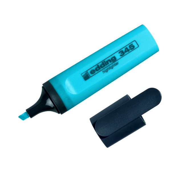 Маркер текстовый Highlighter e-345 2-5 мм клиноподобный Edding | голубой