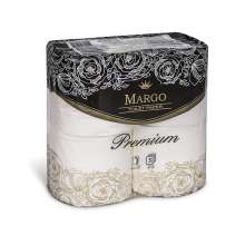 Туалетная бумага Марго Рremium целлюлоза 3-х слойная 4 рулона