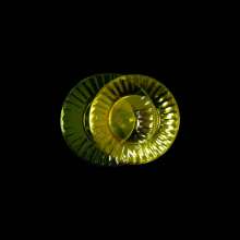 Тарелка желтая стеклоподобная- Ю d = 20,5см 10шт Укр