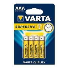 Батарейки VARTA Superlife AAA 1.5V ZINK - CARBON 4 штуки в упаковке