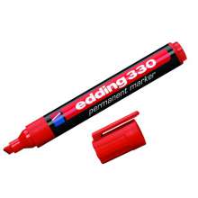 Маркер перманентный e-330 1-5 мм клиноподобный Edding | красный