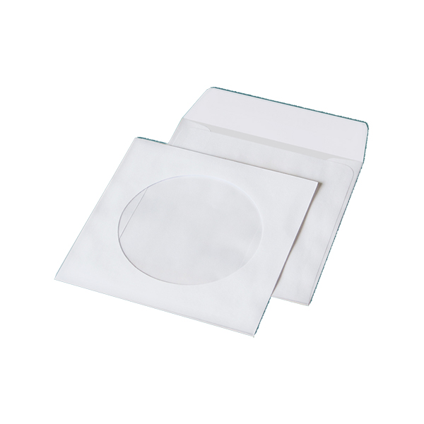 Конверт для CD 124х124мм белый НК с окном | термоупаковка