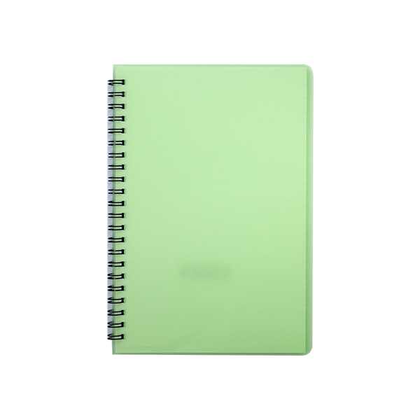 Книжка записная на пружине BuroMax "BRIGHT" А5 60 листов в клетку | пластиковая обложка, салатовая