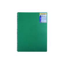 Записная книга на пружине BuroMax CLASSIC А6 80 листов | клетка, зелёная