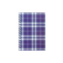 Тетрадь на пружине сбоку А6 BuroMax "Shotlandka" 48 листов | фиолетовая, клетка, картонная обложка