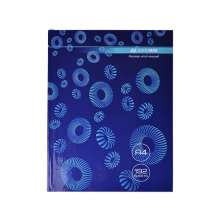 Книга учета А4 BuroMax "MODEST" 192 листов в клетку офет | Твёрдая ламинированная обложка, синяя