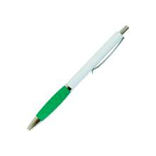 Ручка шариковая автоматическая BuroMax синяя (тип Schnider) 0.7мм | зелёный грип