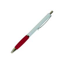 Ручка шариковая автоматическая BuroMax синяя (тип Schnider) 0.7мм | красный грип