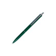 Ручка шариковая автоматическая BuroMax синяяLOGO2U (тип Schnider) 1 мм | корпус зелёный