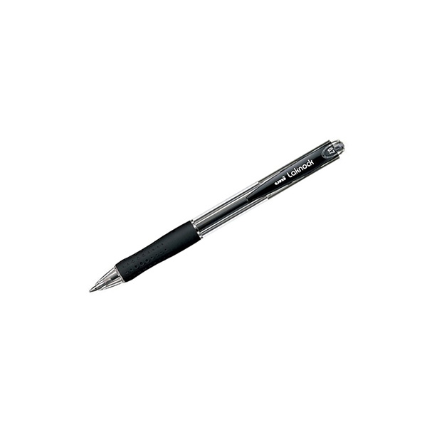 Ручка шариковая автоматическая uni LAKNOCK fine 0.7мм | черная
