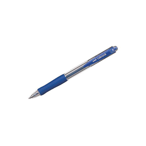 Ручка шариковая автоматическая uni LAKNOCK fine 0.7мм | синяя