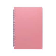 Книжка записная на пружине BuroMax "FRESH" А5 60 листов,чистый | пластиковая обложка, светло- розовый
