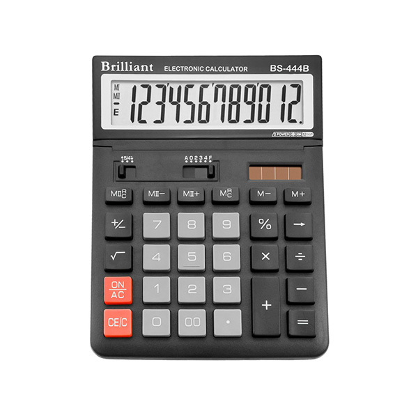 Калькулятор Brilliant BS-444B 12 разрядный, 2-пит.