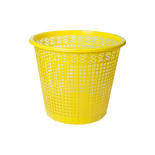 Корзина для бумаг пластиковая ZiBi 8 литров | жёлтая