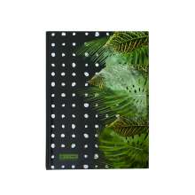 Записная книжка BuroMax FLORISTICA А5 96 листов в клетку | твердая картонная обложка, салатовая