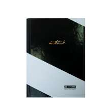 Записная книжка BuroMax INTENSO А5 96 листов в клетку |твердая картонная обложка, черная