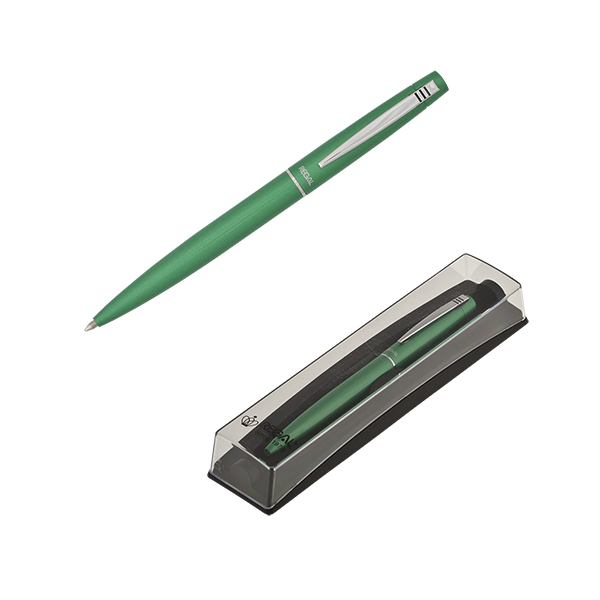 Шариковая ручка REGAL в футляре PB10 | цвет зелёный