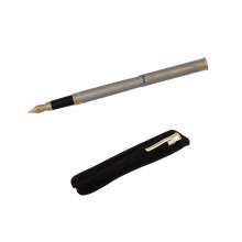 Перьевая ручка REGAL в бархатном чехле | цвет никель