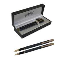 Комплект LANGRES из ручки-роллера и перьевой ручки в подарочном футляре L | цвет жемчужно-черный