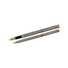 Комплект LANGRES из перьевой и шариковой ручки в подарочном футляре L | цвет сталь