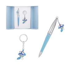 Набор подарочный LANGRES "Goldfish" ручка шариковая и брелок | цвет синий