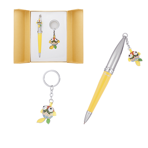Набор подарочный LANGRES "Goldfish" ручка шариковая и брелок | цвет жёлтый