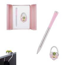 Набор подарочный LANGRES "Fairy Tale" ручка шариковая и крючек для сумки | цвет розовый