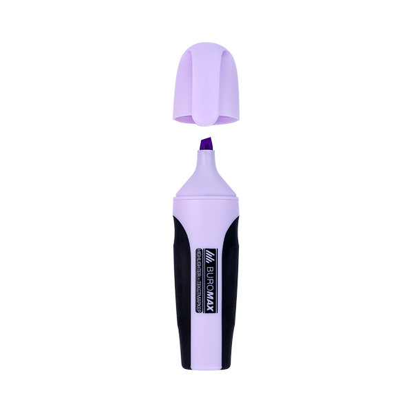 Текстовый маркер BuroMax PASTEL 2-4 мм с резиновыми вставками | цвет лавандовый