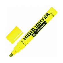 Текстовый маркер флуорисцентный CENTROPEN Fax 1-4,6мм клиновидный | цвет желтый
