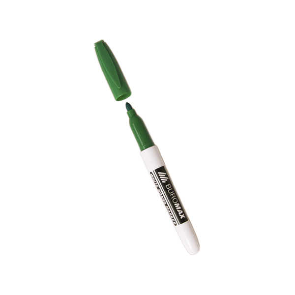 Маркер для магнитных досок BuroMax JOBMAX 2-4 мм спиртовая основа | цвет зеленый